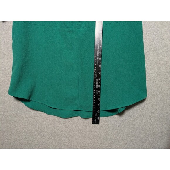 Lush Women's Small Novak Split Neck Three Quarter Sleeve Dress Popover Green - Picture 7 of 10